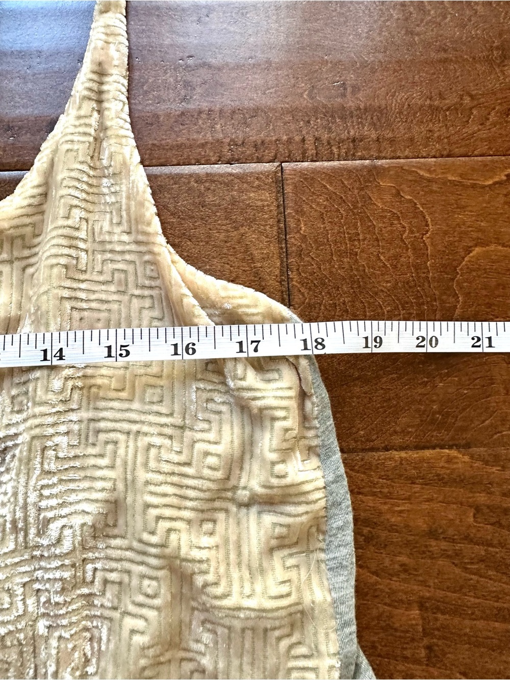 Tiny Anthropologie Sequin Cami Pink Gold Velvet Trim NWT Large - Picture 8 of 10